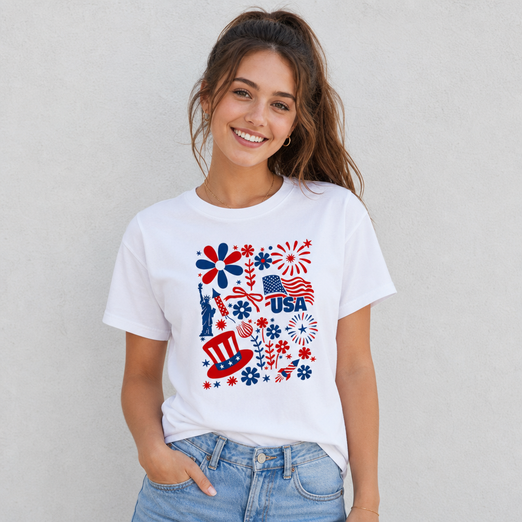 4th of July Tattoo Tee