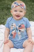 Quilted Patriotic Bow Tee