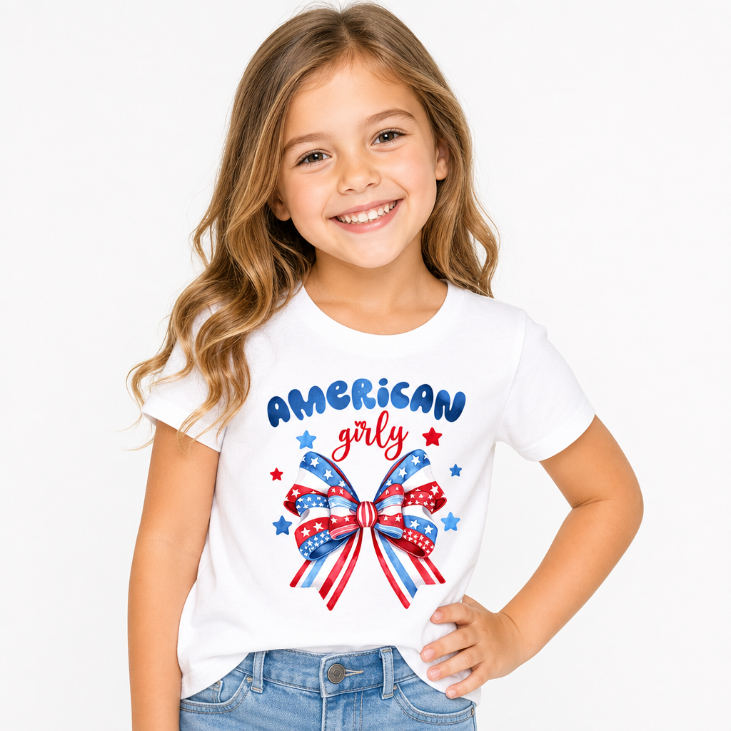 American Girly Bow Tee