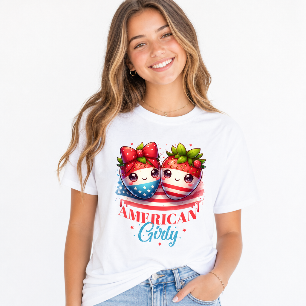 American Girly Strawberry Tee