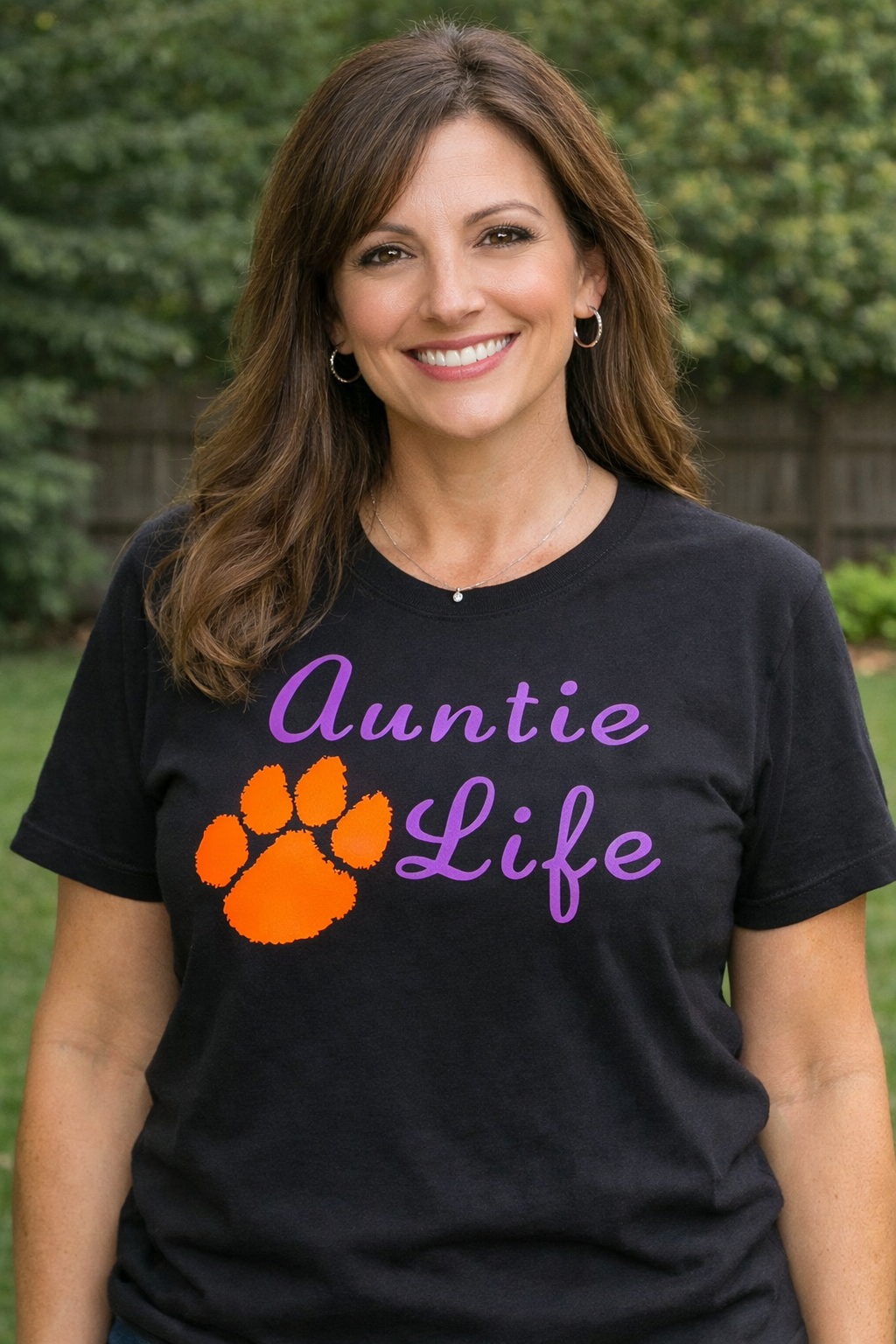 Clemson Auntie Life Tee