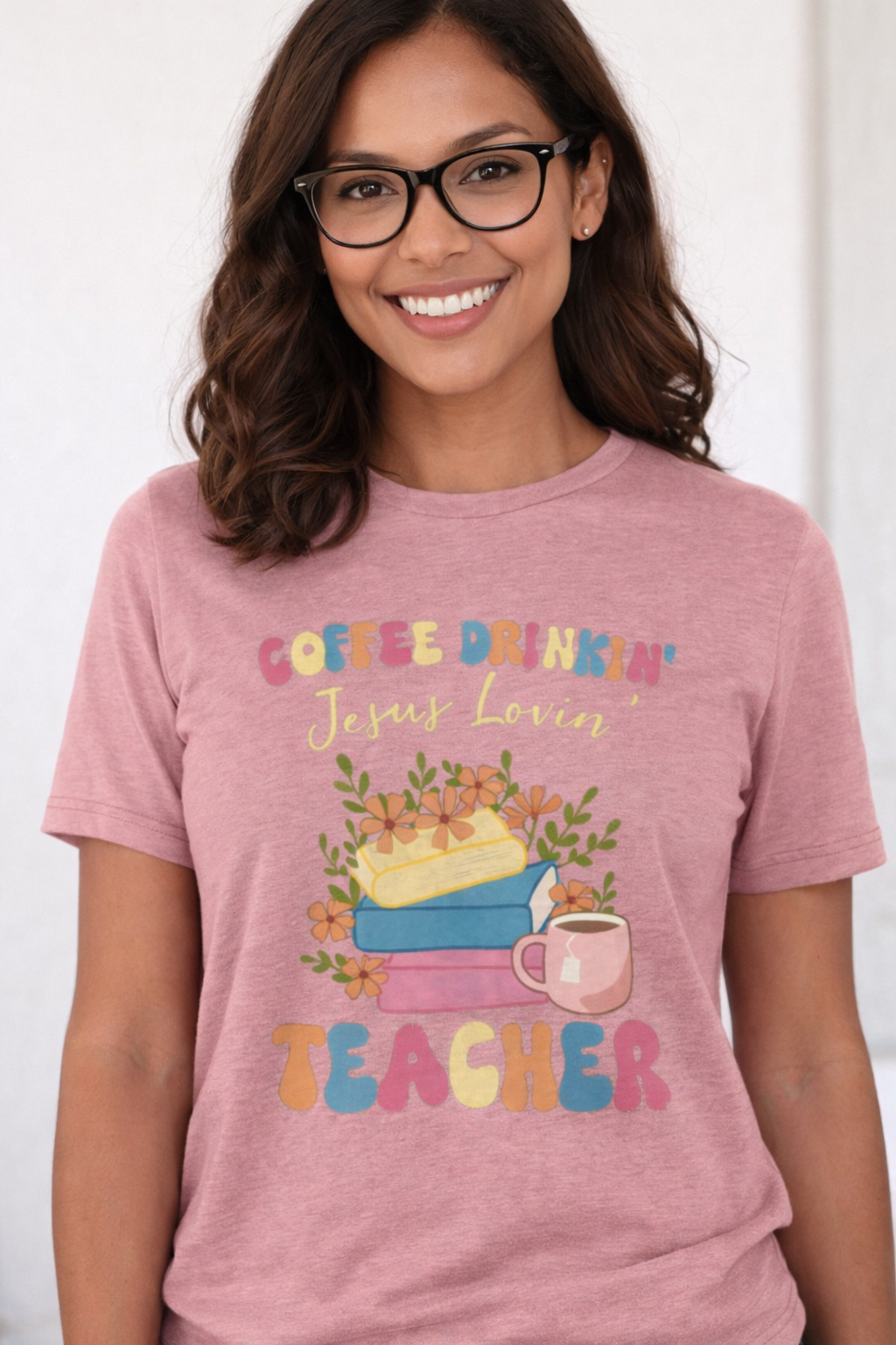 Coffee Drinkin Jesus Lovin Teacher Tee