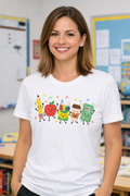 Crayon Colored School Supplies Tee