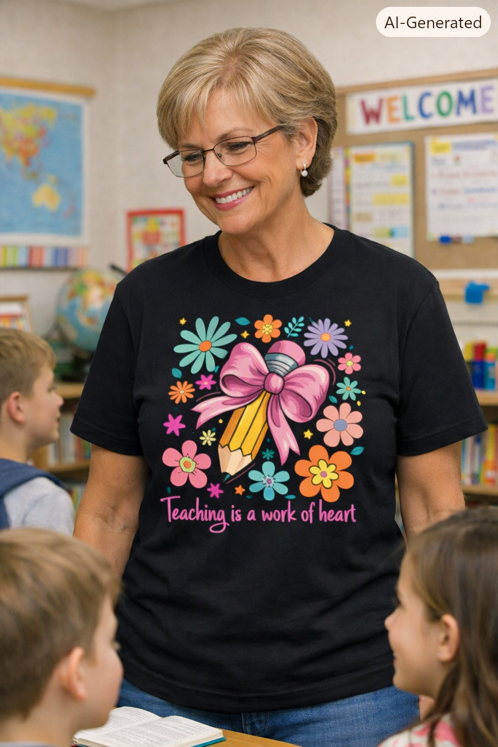 Teaching is a work of Heart Tee