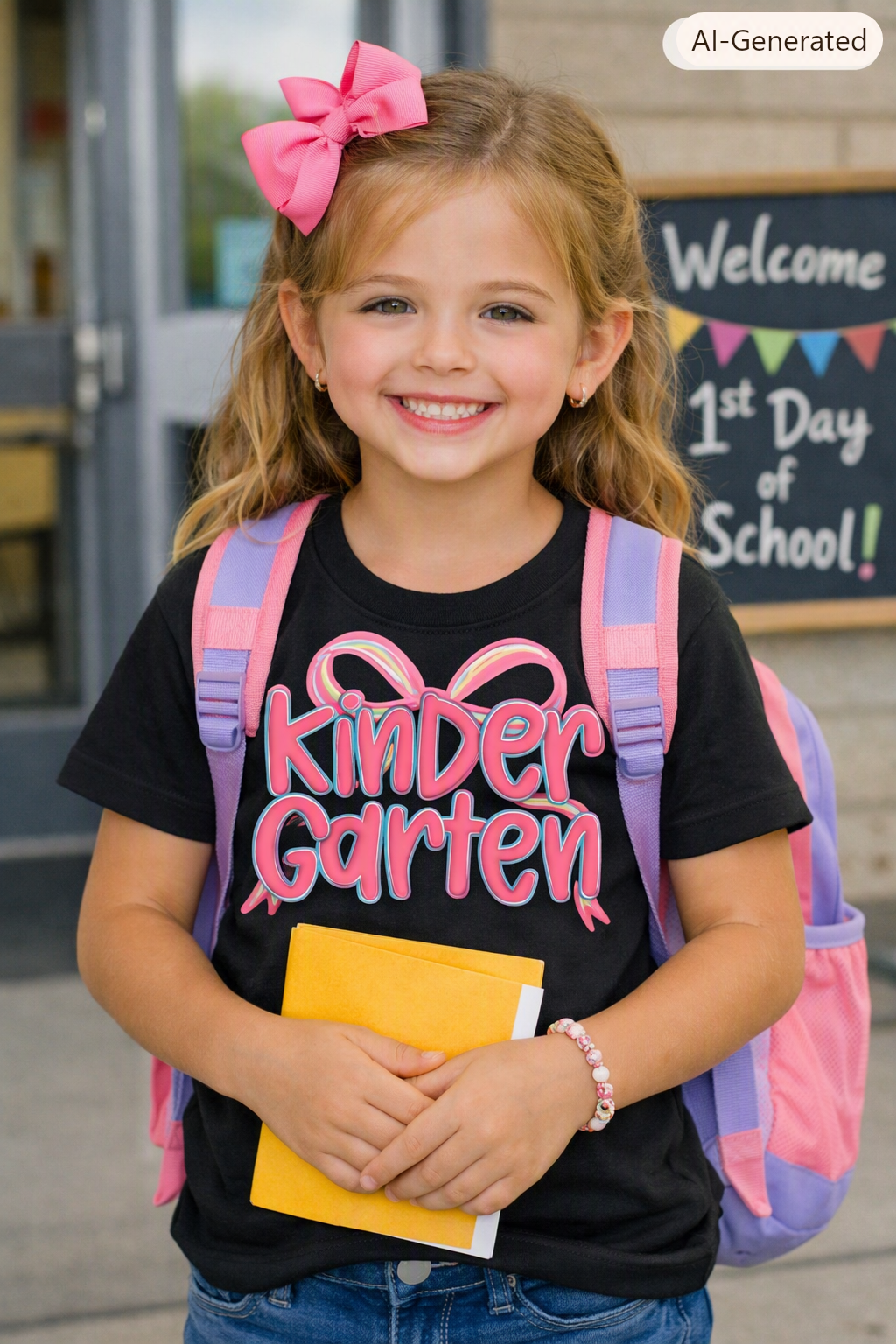 Back To School Watercolor Tee