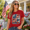 Cross Flower Design Tee