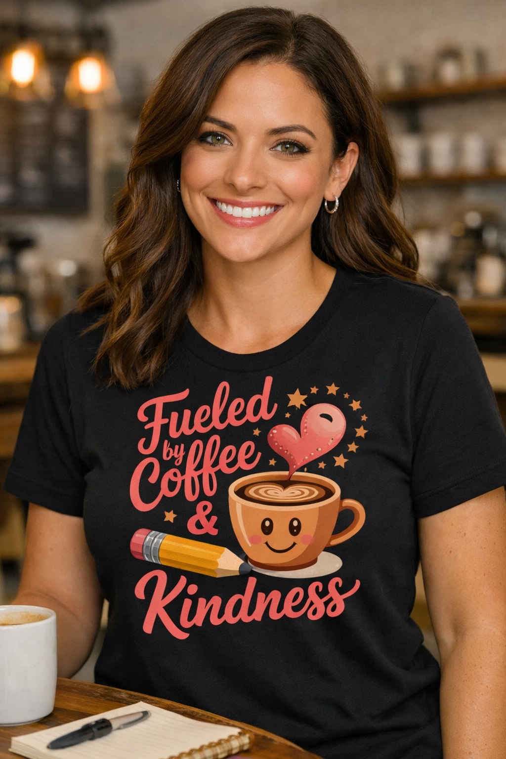 Fueled by Coffee and Kindness Tee