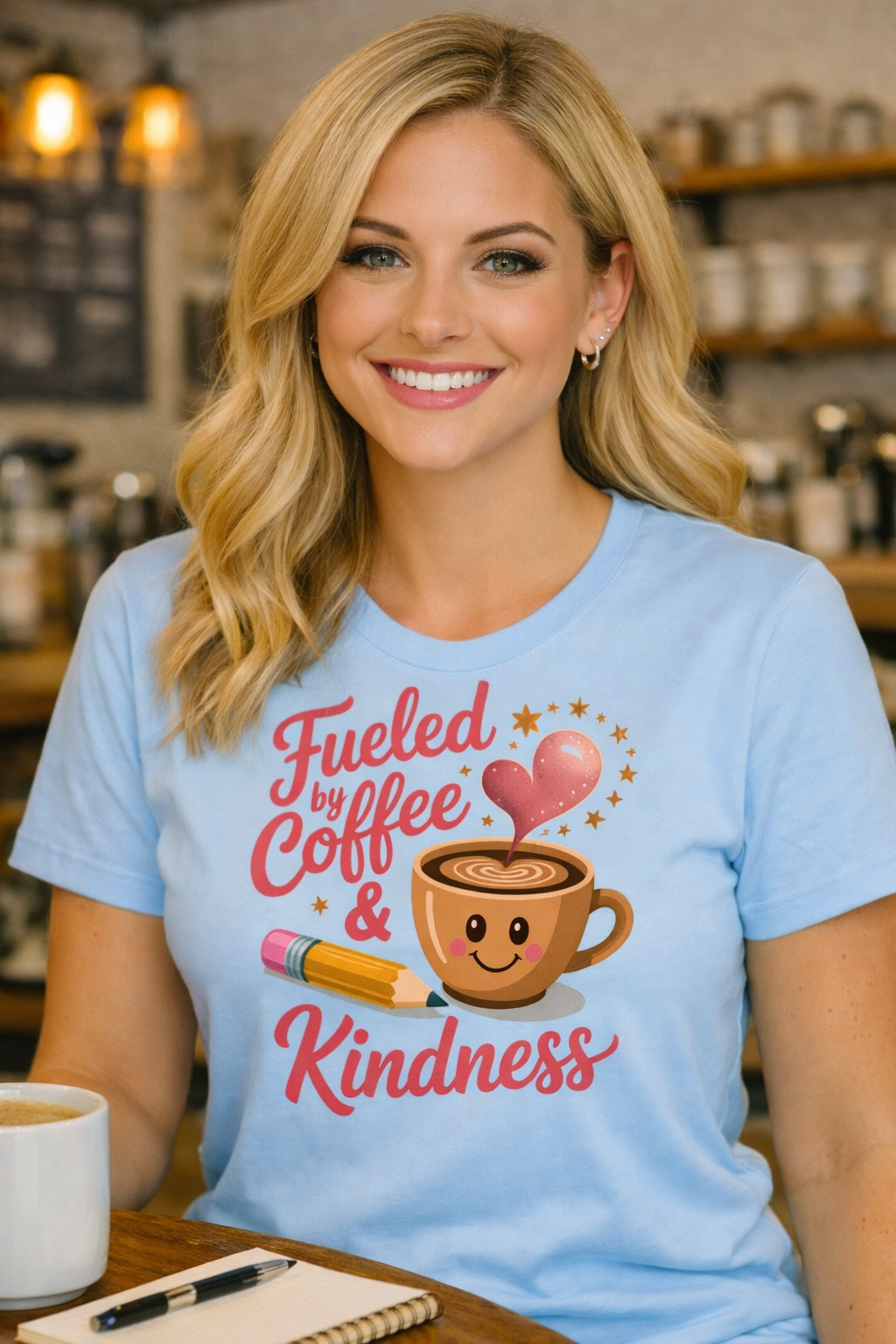Fueled by Coffee and Kindness Tee