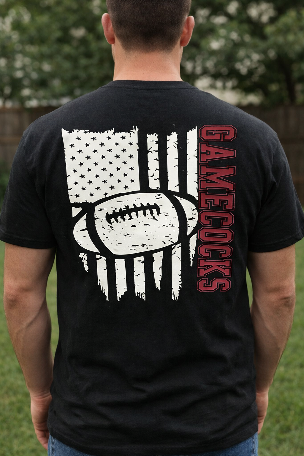 Gamecocks Football Flag Tee