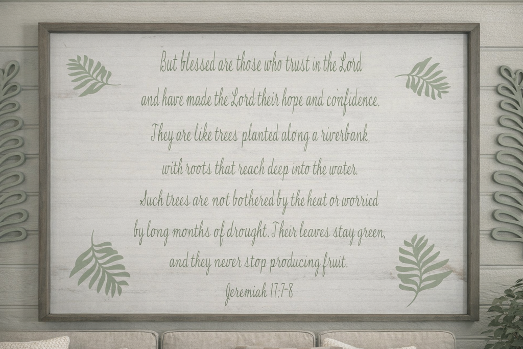 Jeremiah Bible Verse Wall Picture