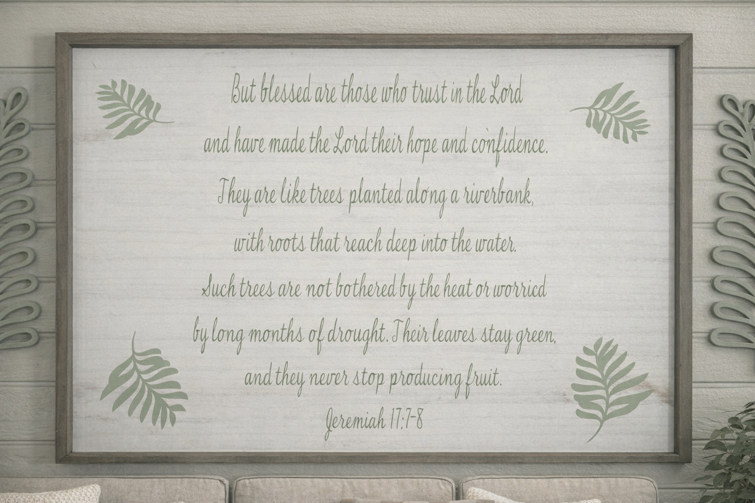 Jeremiah Bible Verse Wall Picture