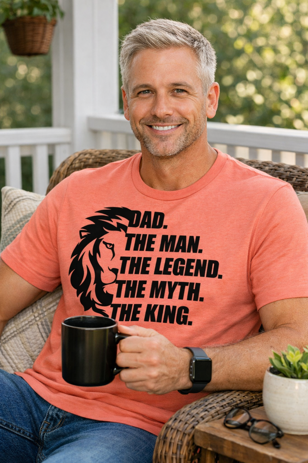 Dad Lion Face Tee