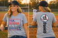 Ma, Mama, Bruh, Personalized Baseball Mom Tee