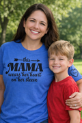 This Mama wears her heart Tee
