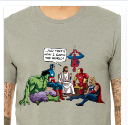 Marvel & Jesus Tee