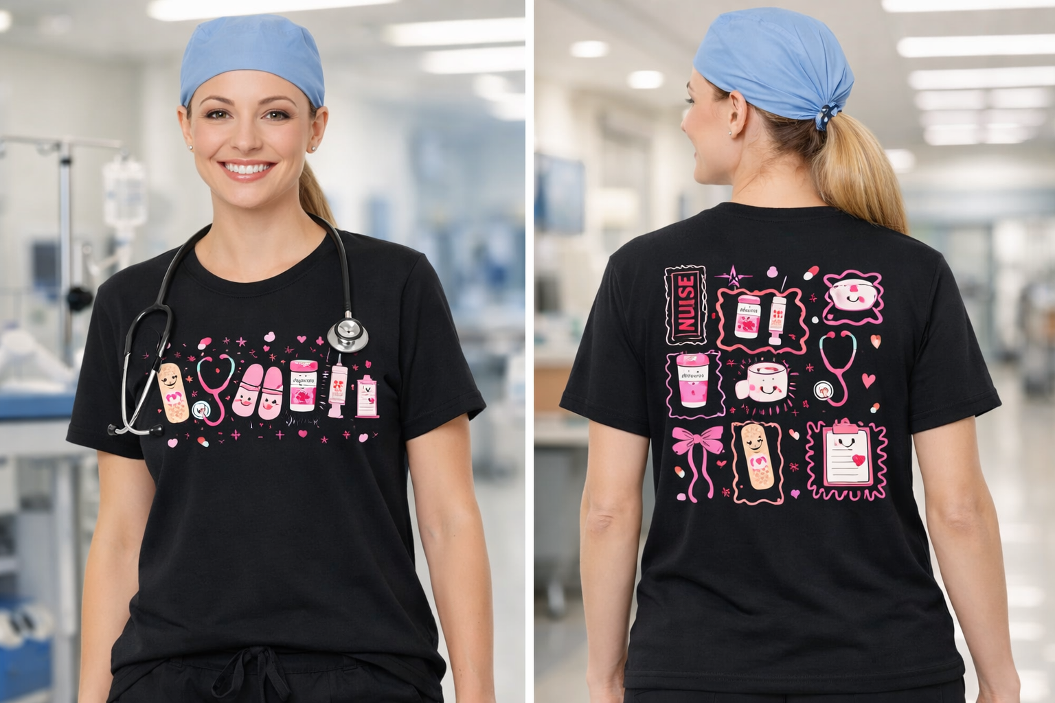 Nurse Tattoo Design Tee
