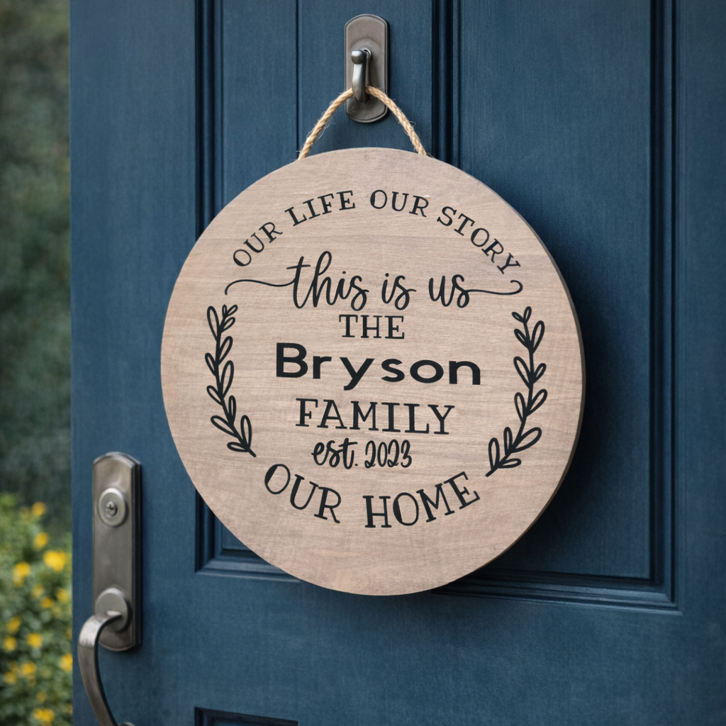 Our Life Our Story Door Hanger