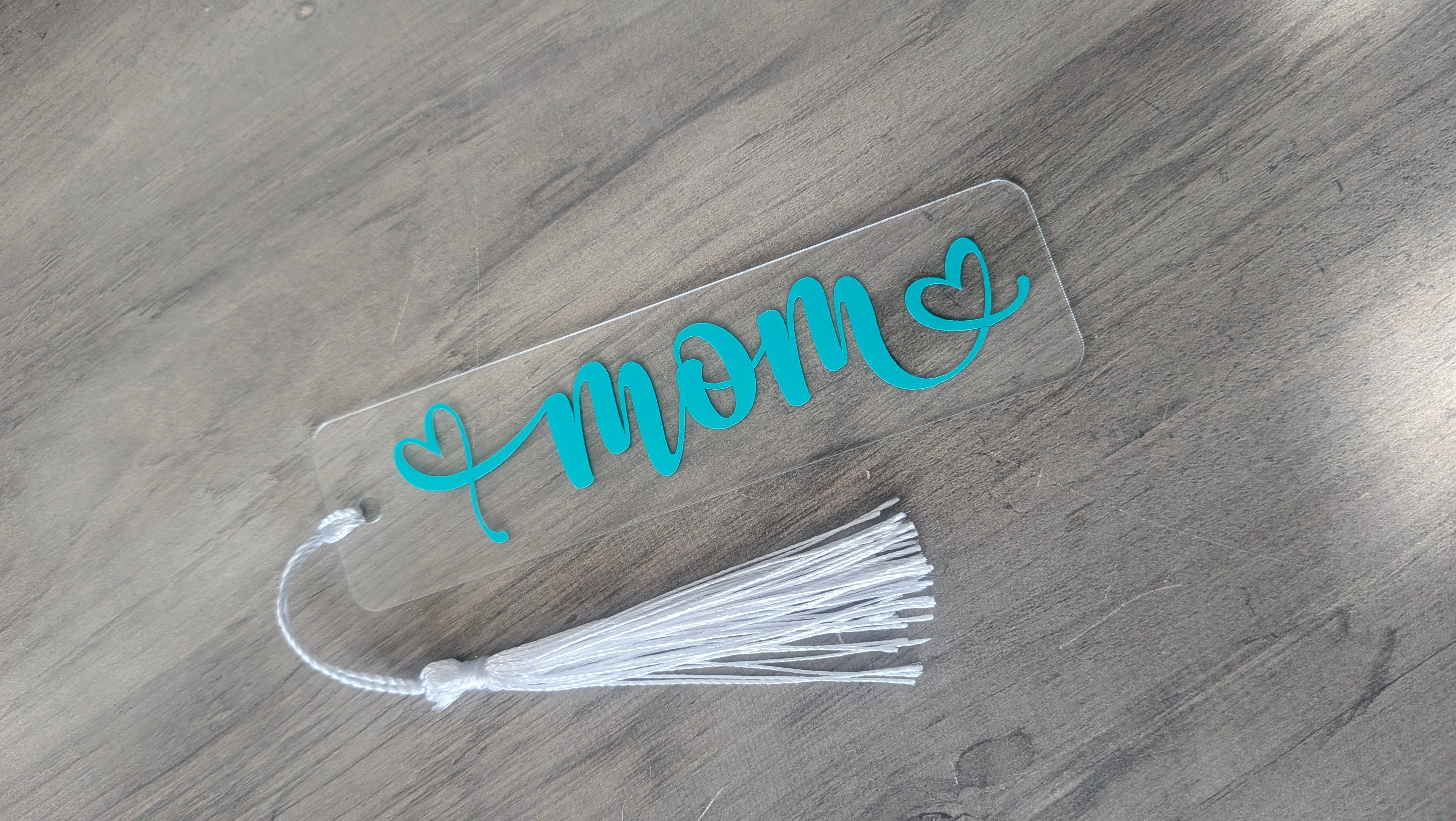 Mom Turquoise Bookmark