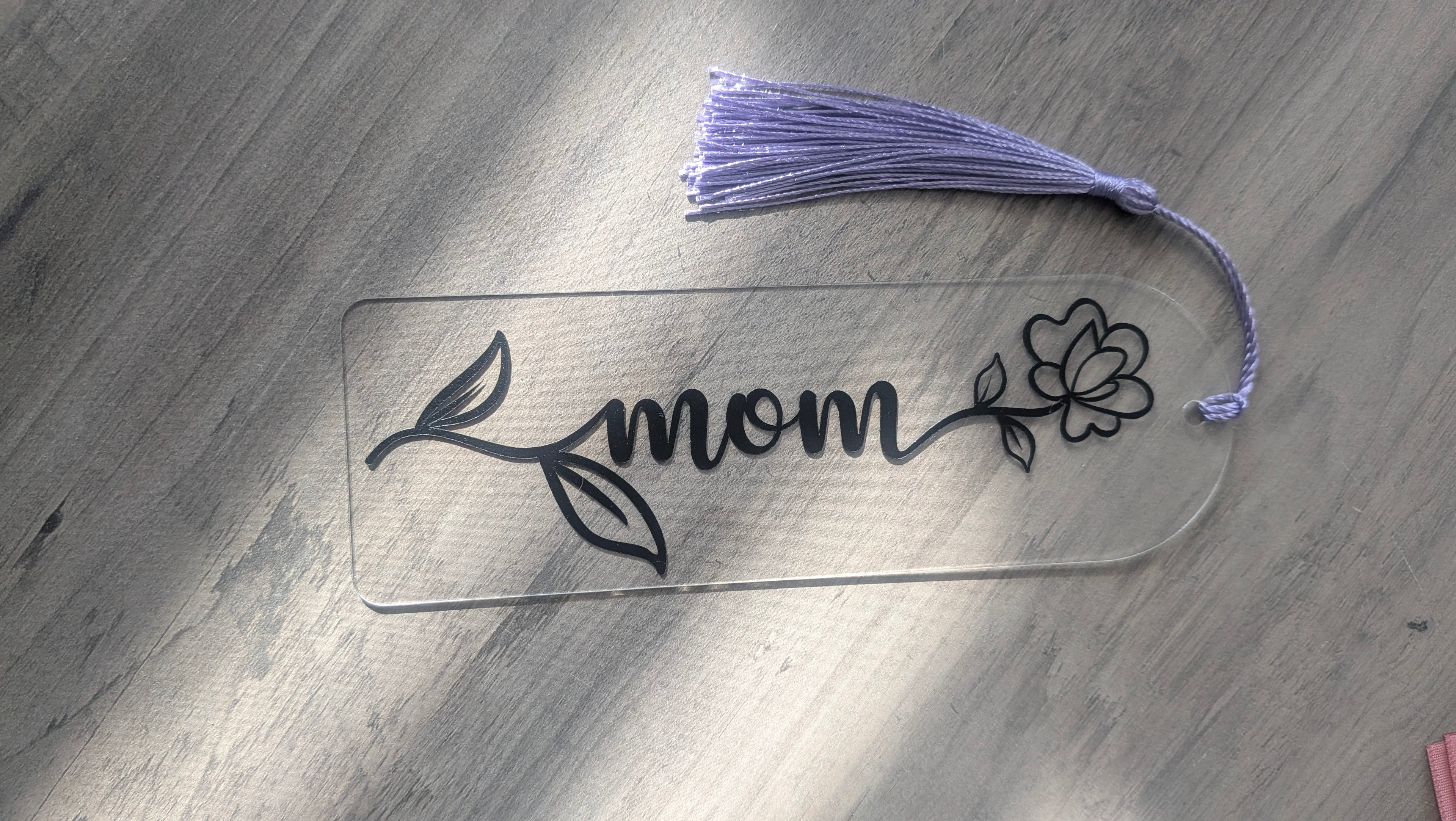 Mom Flower Bookmark