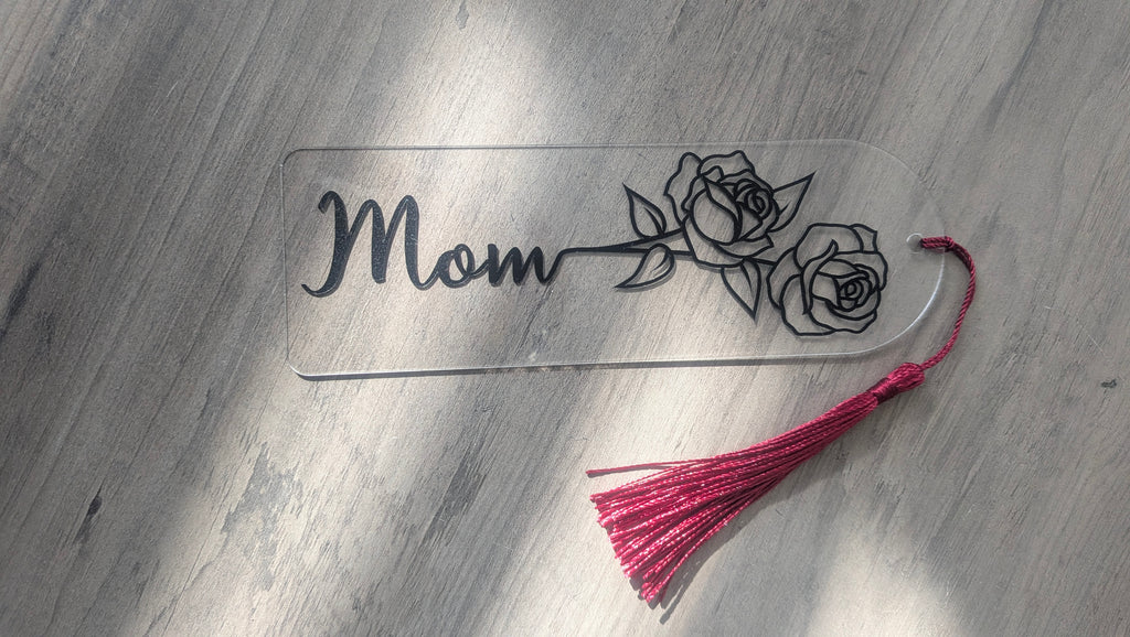 Mom with Roses Bookmark