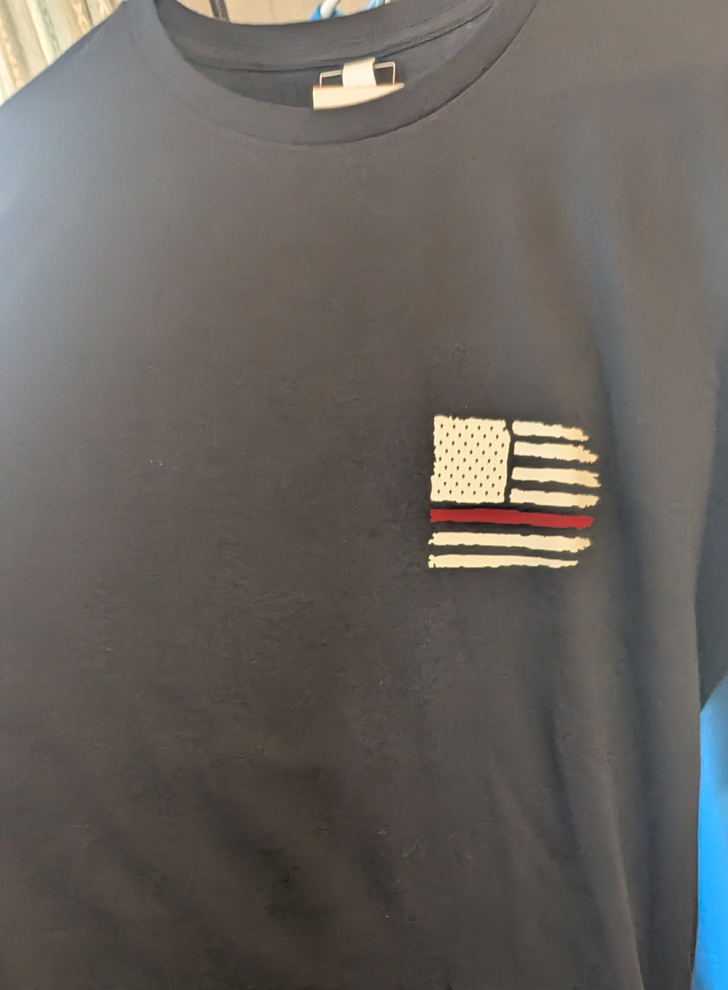 Firefighter Red Line Flag Personalized with Name