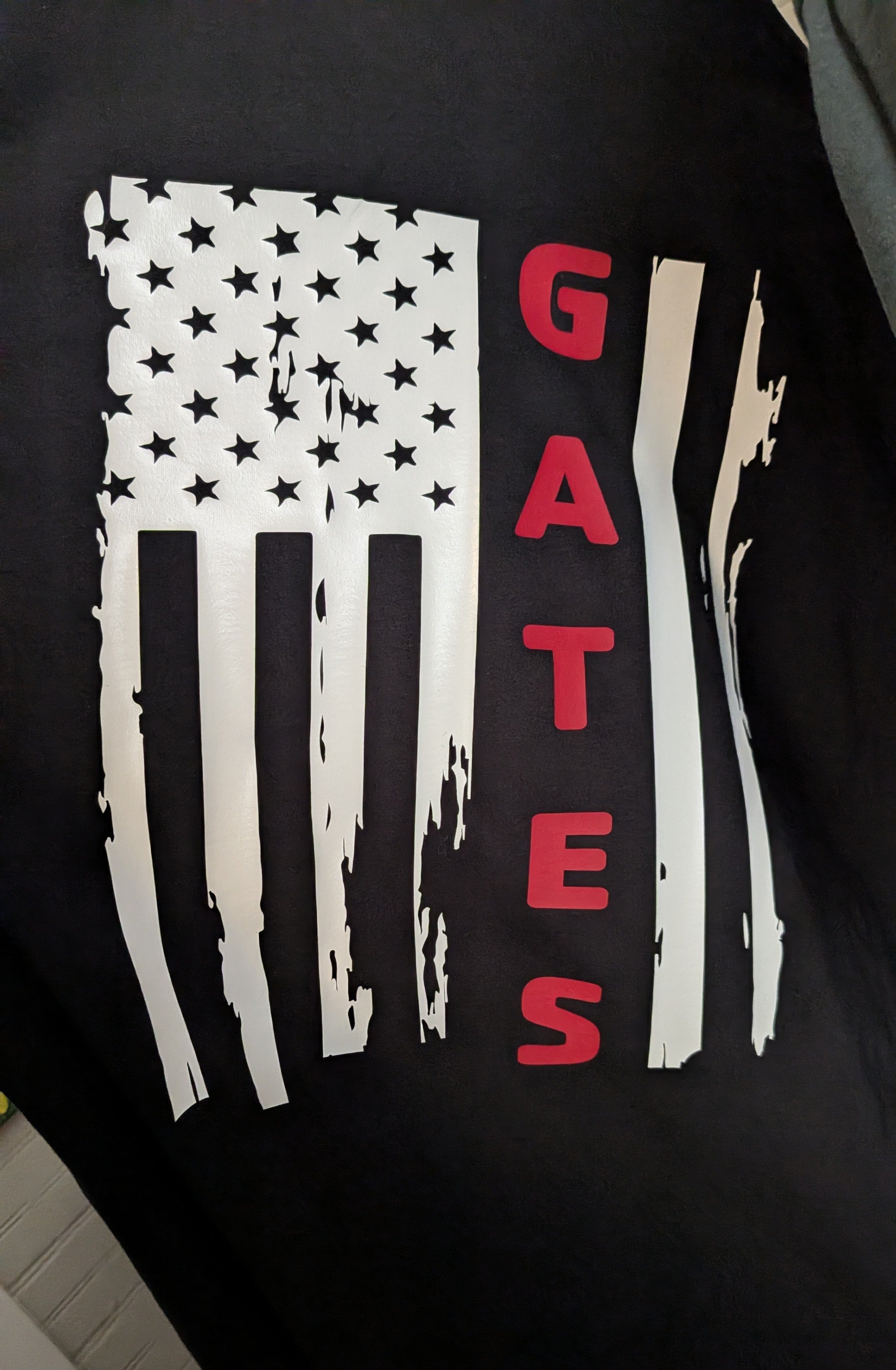 Firefighter Red Line Flag Personalized with Name