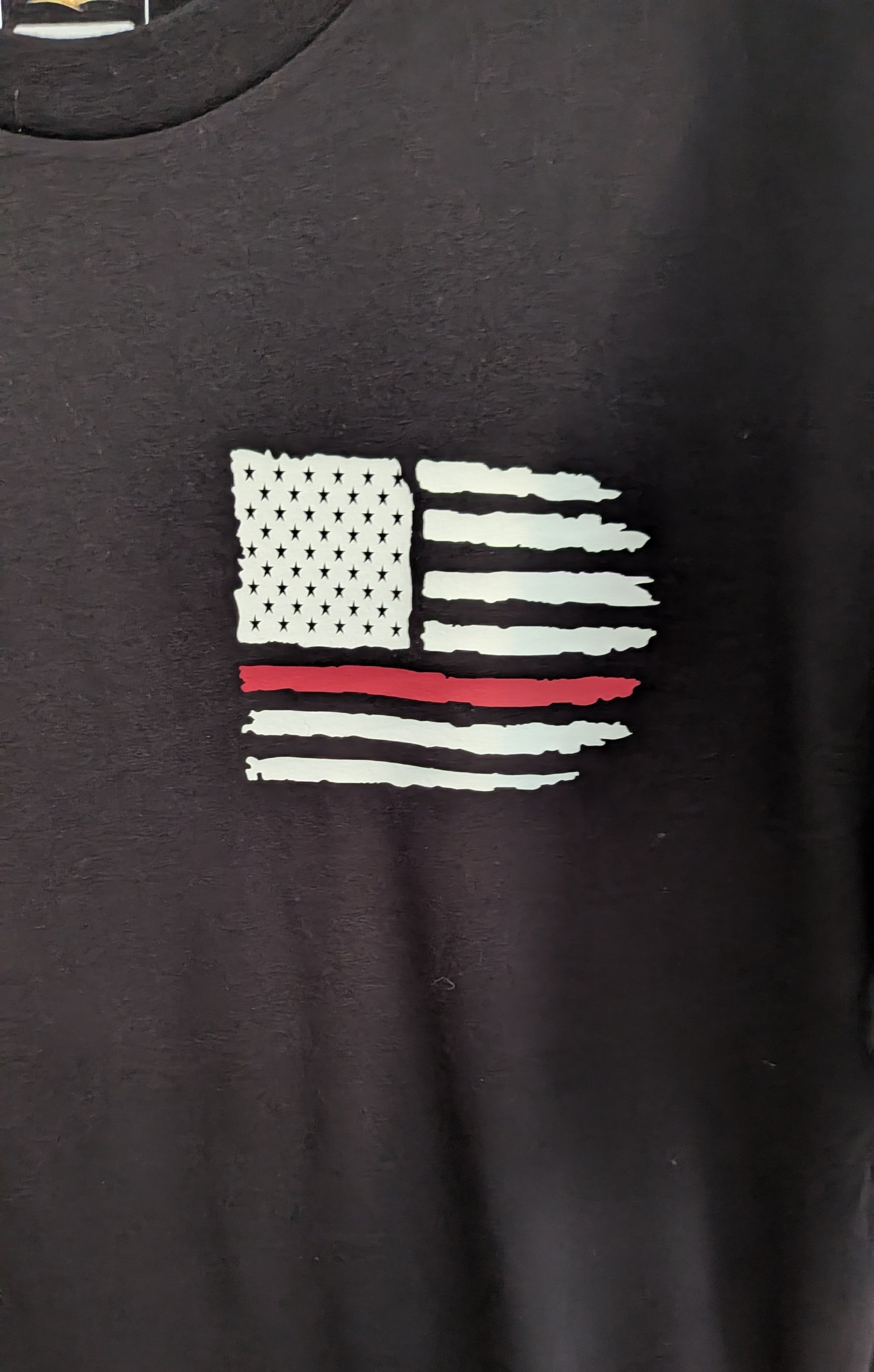 Firefighter Red Line Flag Personalized with Name