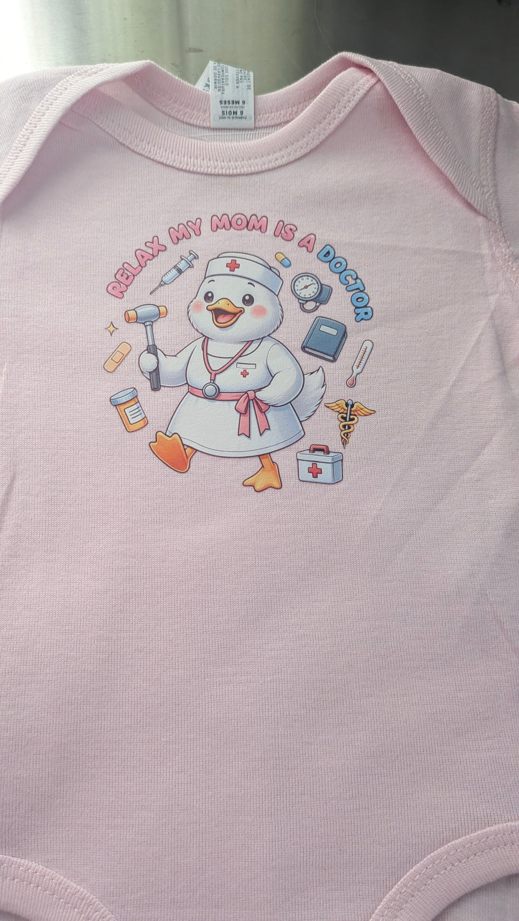 Relax My Mom's a Doctor Onesie