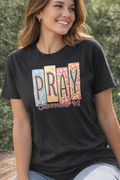 Pray Daisy Squares Tee