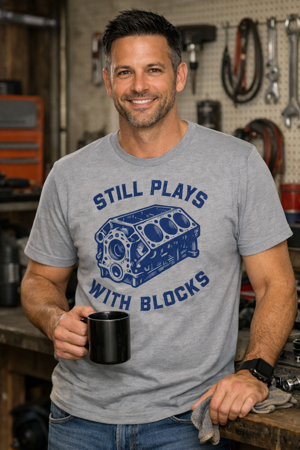 Playing with Blocks Mechanic Tee