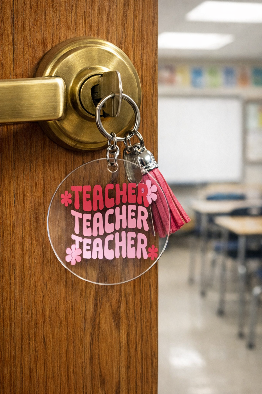 Teacher Teacher Teacher Keychain