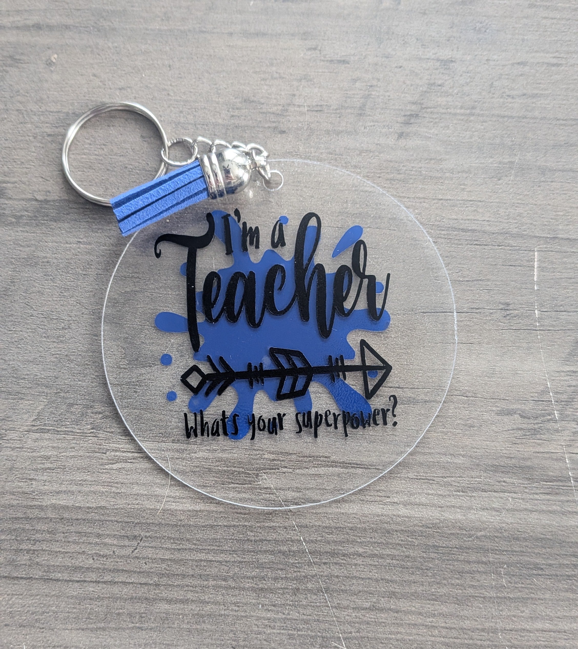Teacher Superpower Keychain