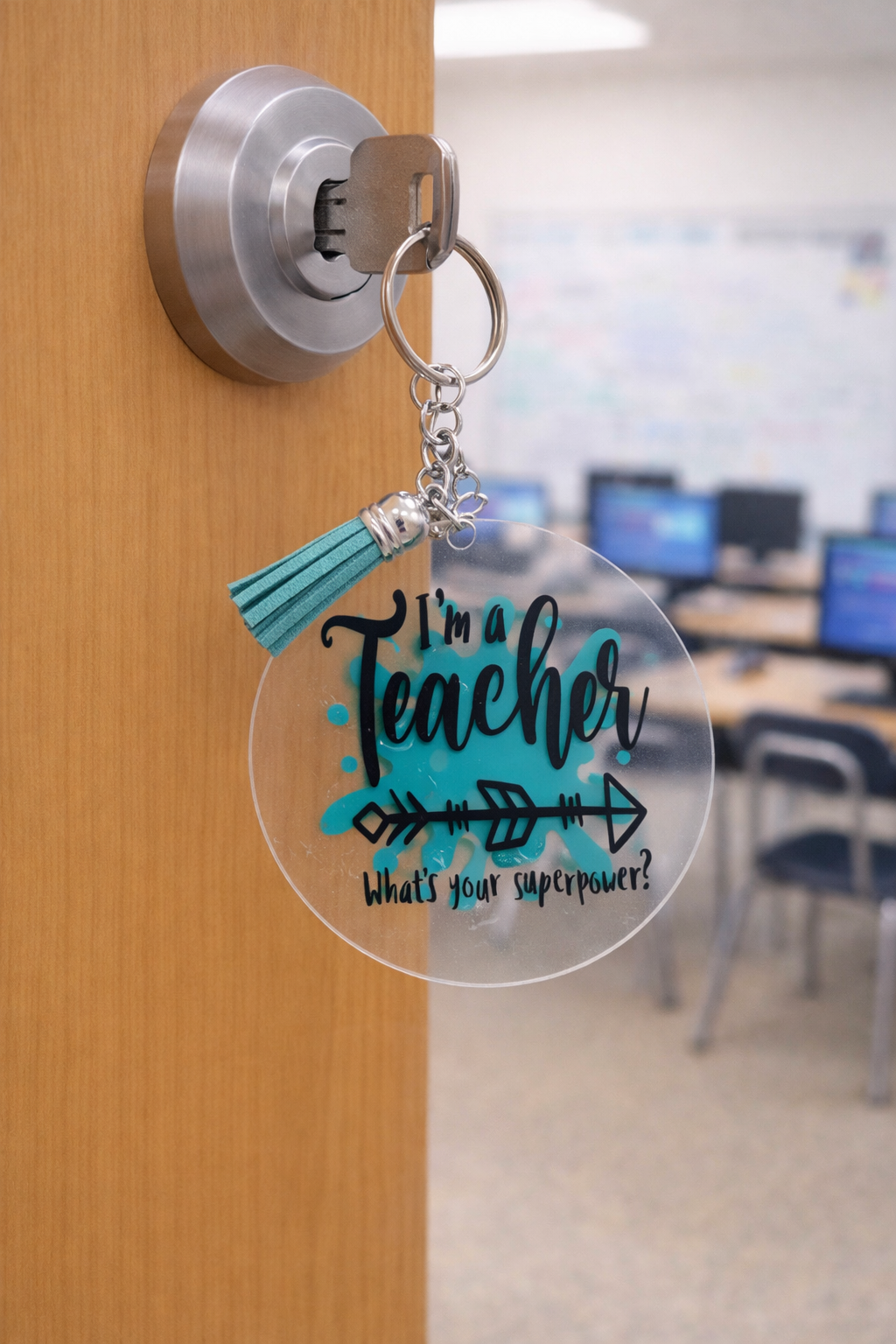 Teacher Superpower Keychain
