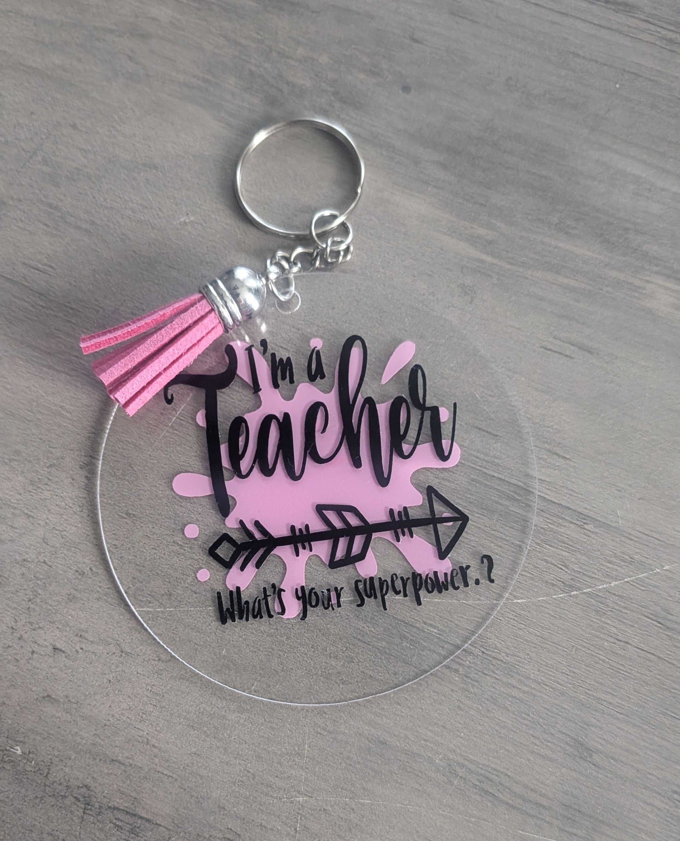 Teacher Superpower Keychain