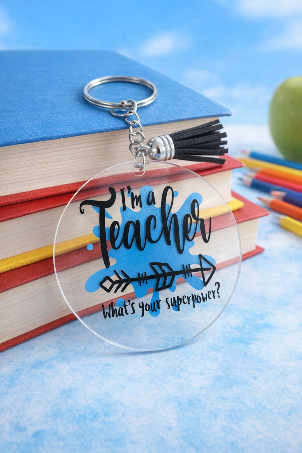 Teacher Superpower Keychain