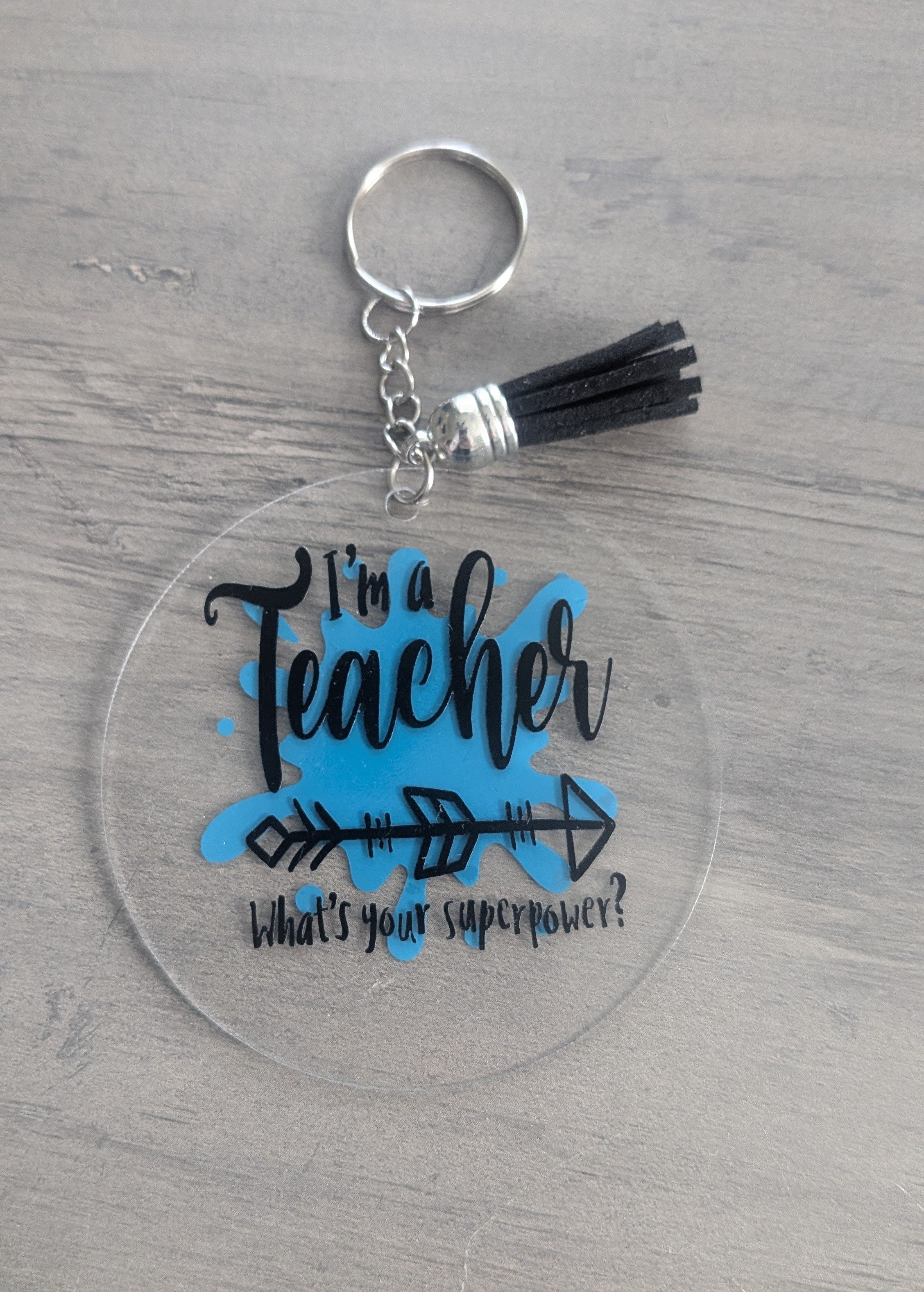 Teacher Superpower Keychain