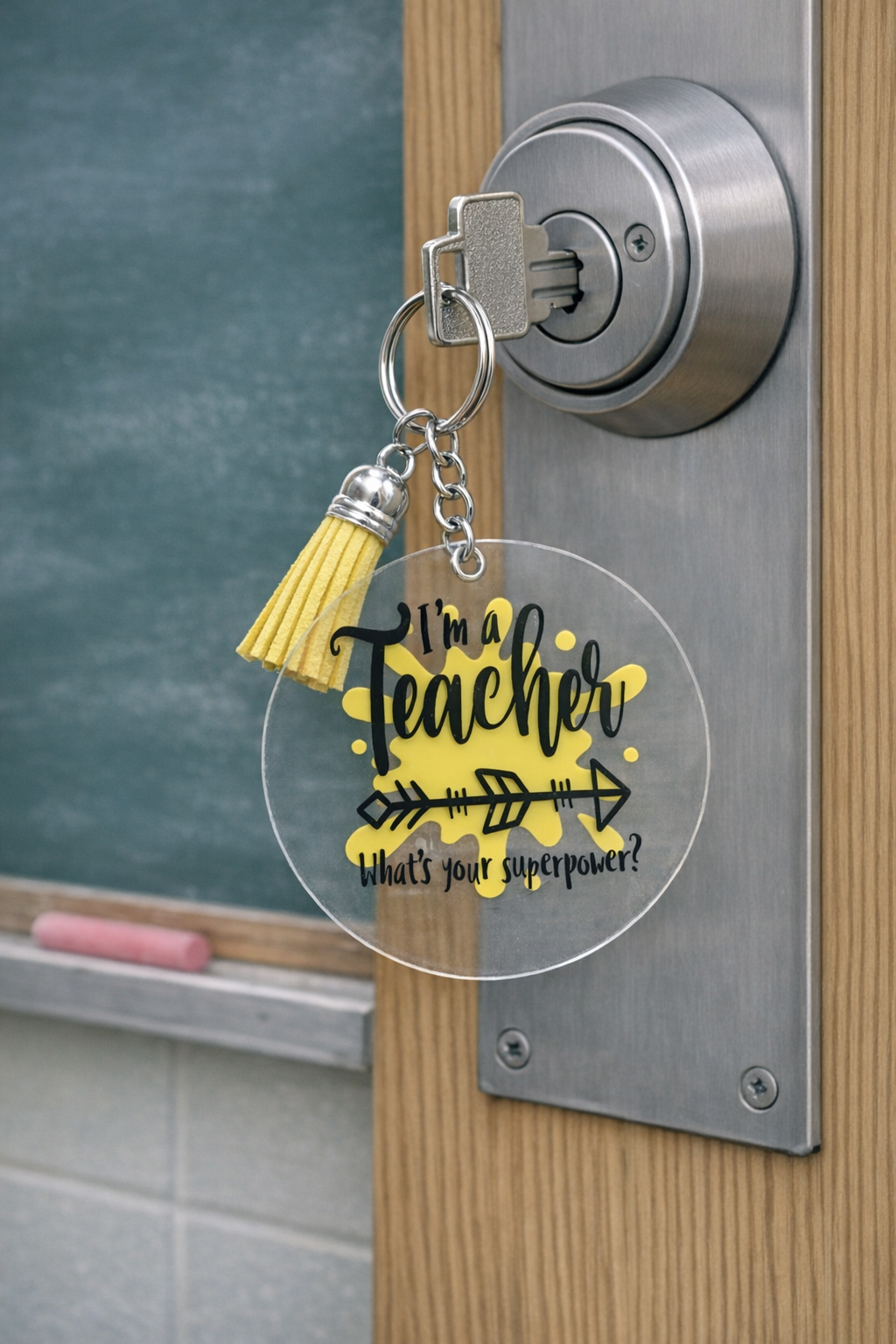 Teacher Superpower Keychain