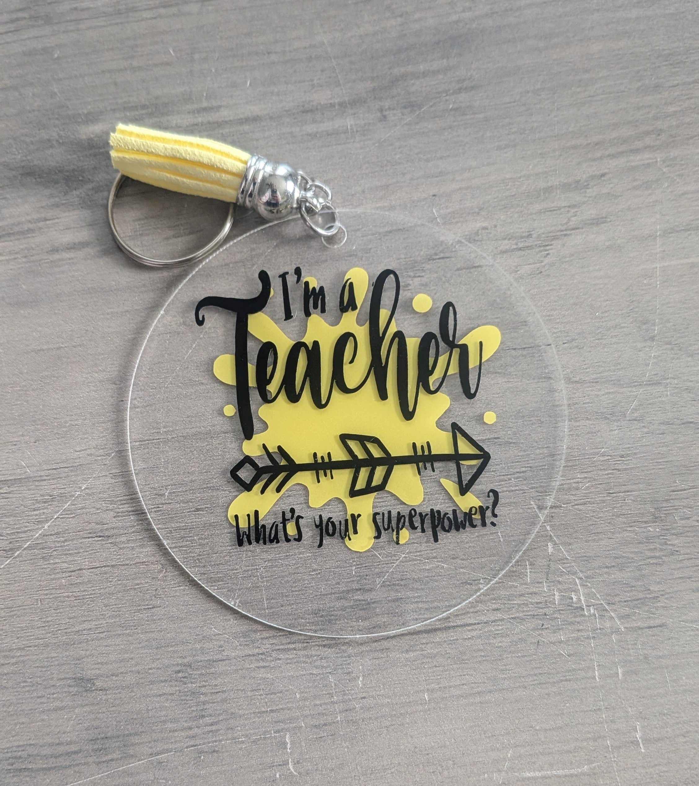 Teacher Superpower Keychain