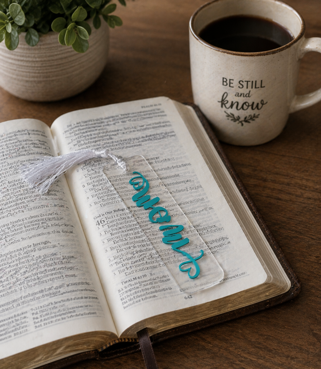 Mom Turquoise Bookmark
