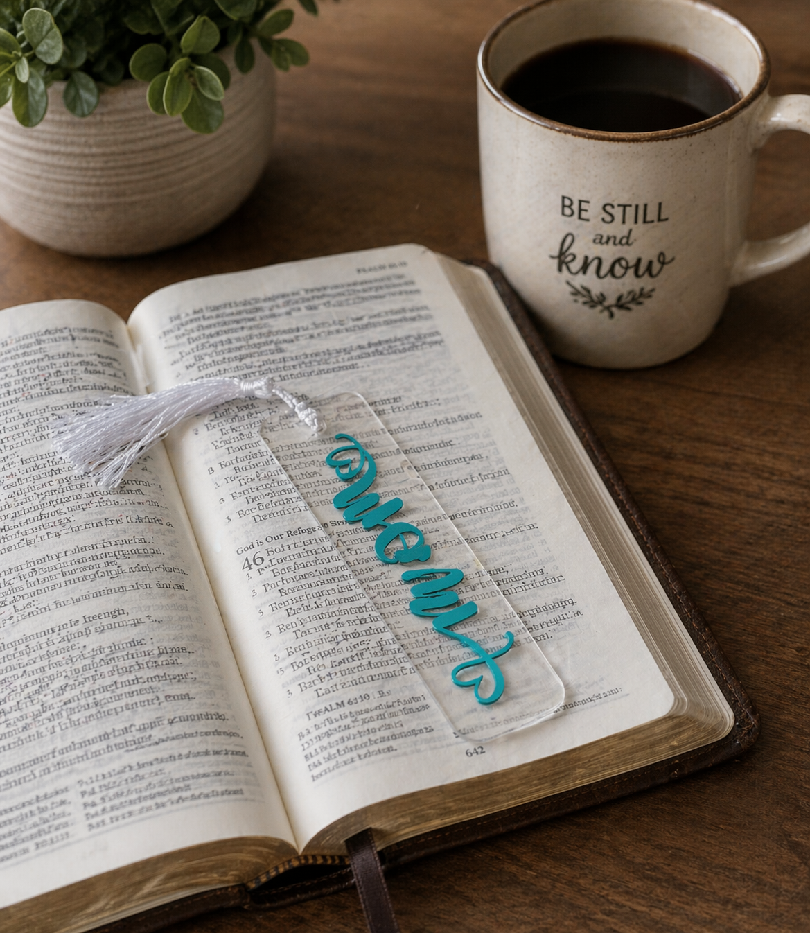 Mom Turquoise Bookmark