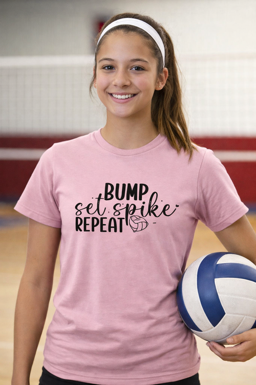 Bump Set Spike Repeat Tee