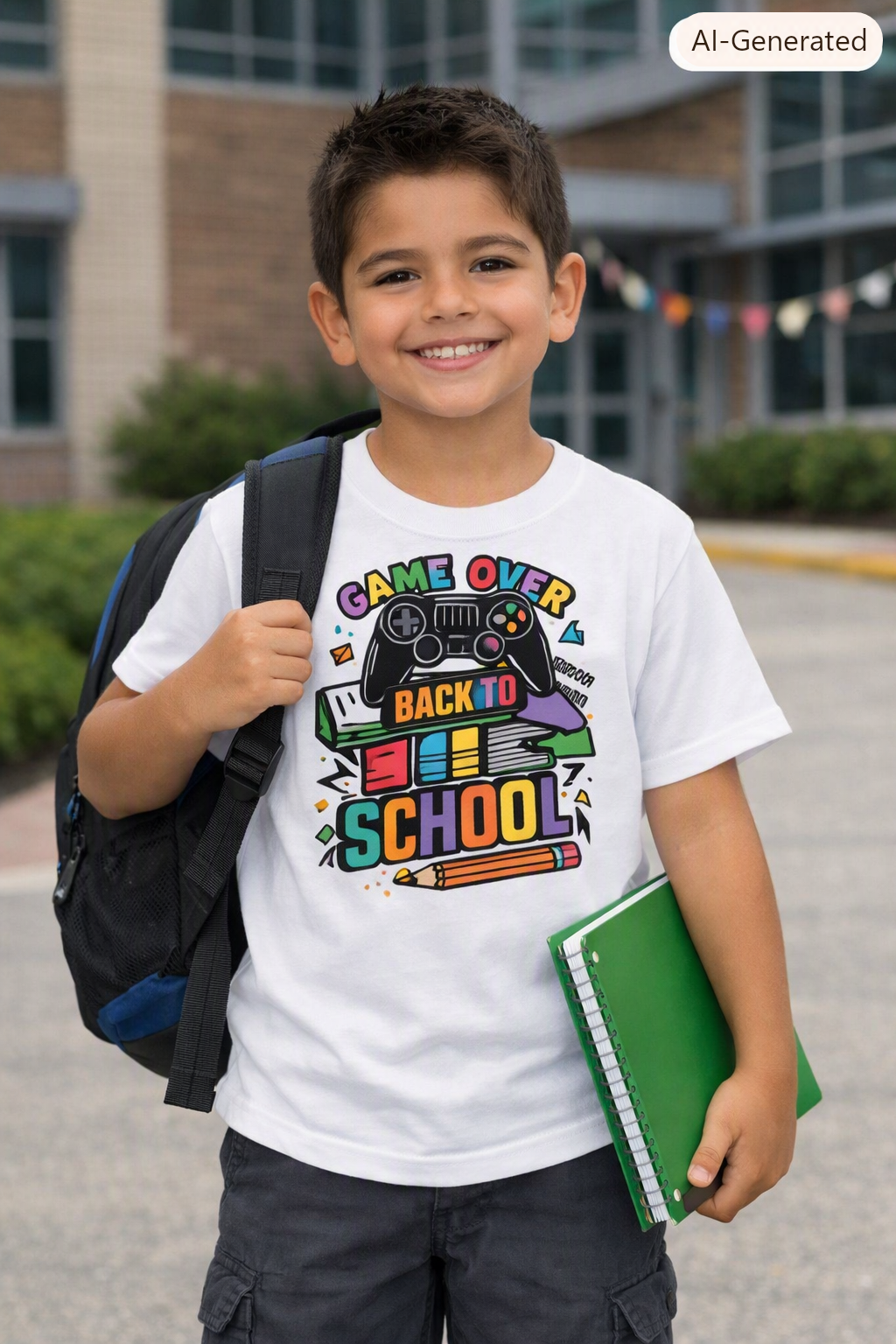 Game Over Back to School Tee