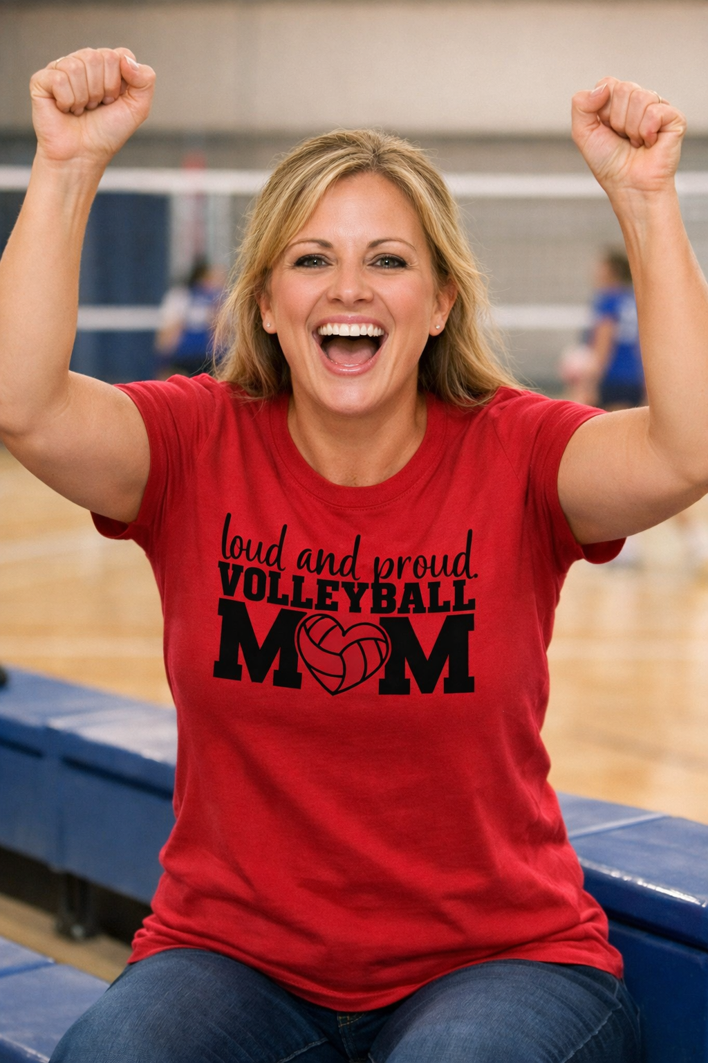 Loud and Proud Volleyball Mom Tee