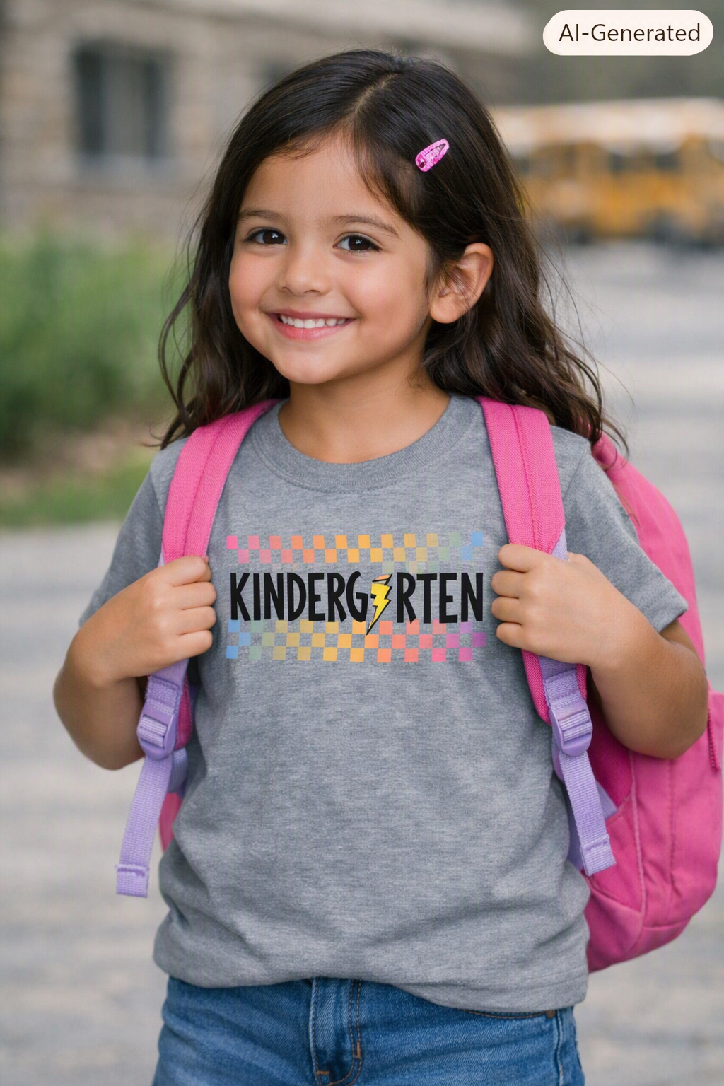 Retro Back to school Checkered Tee