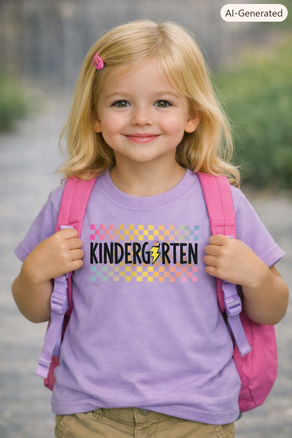 Retro Back to school Checkered Tee