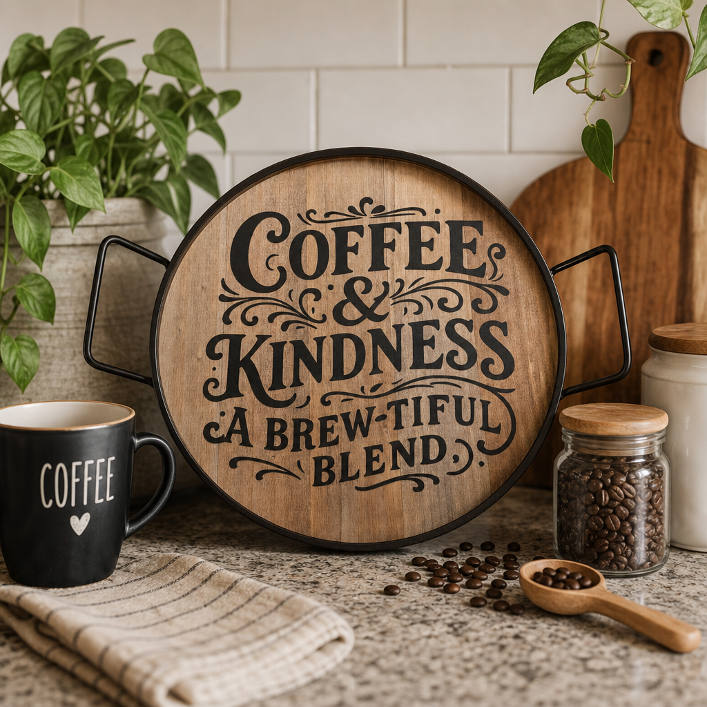 Coffee and Kindness Coffee Tray