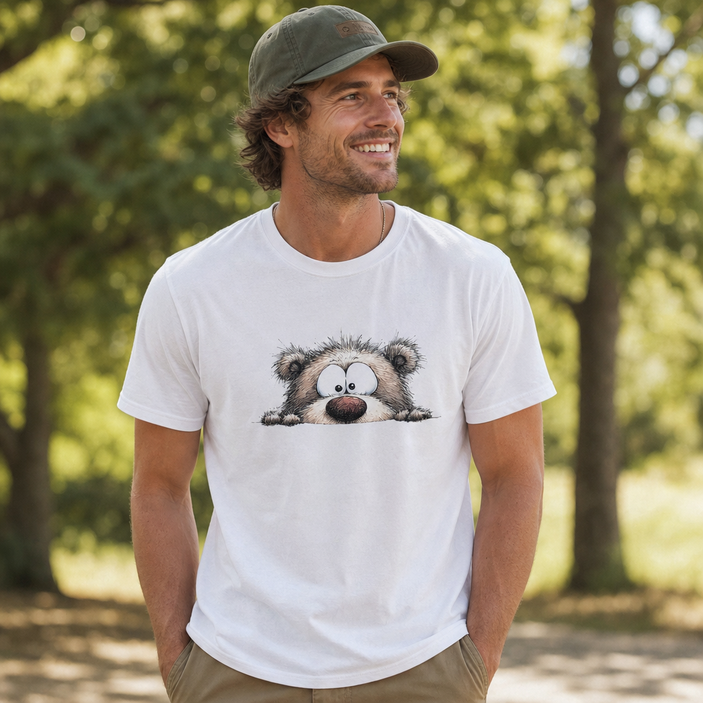 Peeking Bear Tee