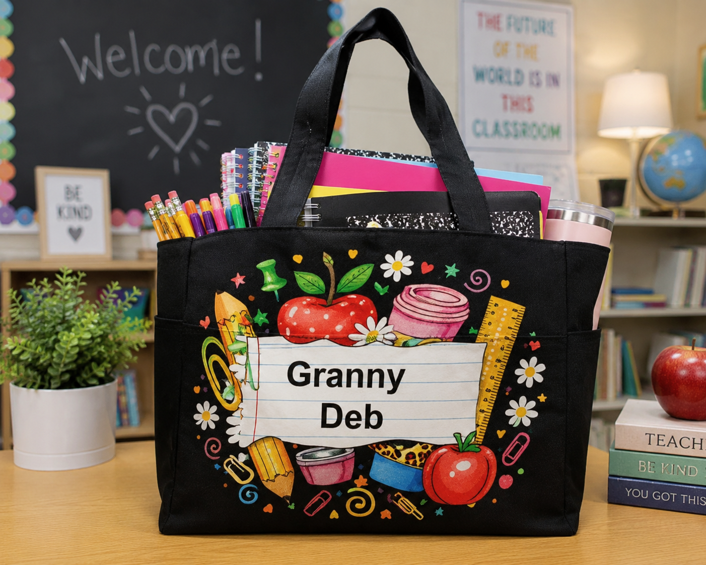 Personalized Classroom Design Tote