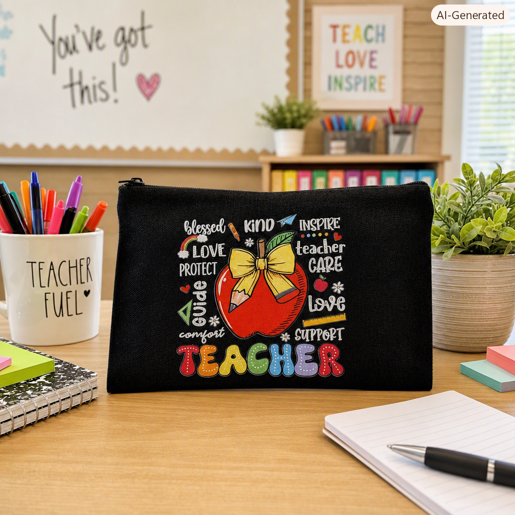 Teacher Affirmation Pencil Pouch