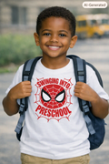 Swinging into Preschool Spiderman Tee